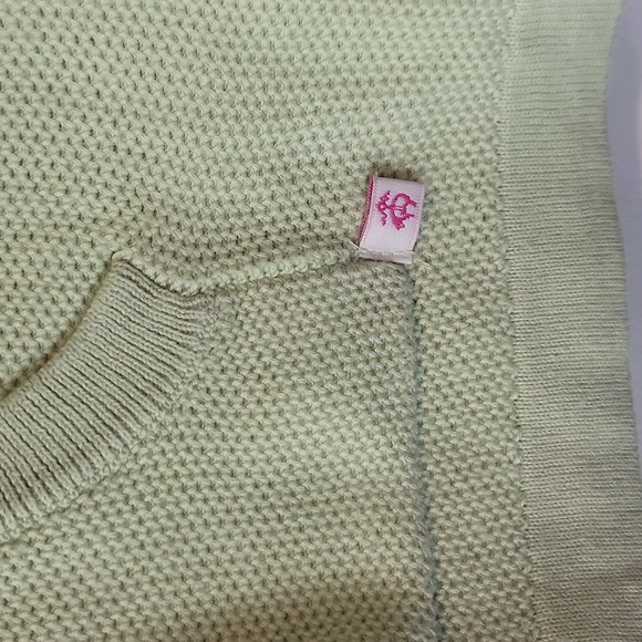 BROOKS BROTHERS 365 Lime Green Cotton Thermal Kangaroo Pocket Hoodie - Picture 4 of 12